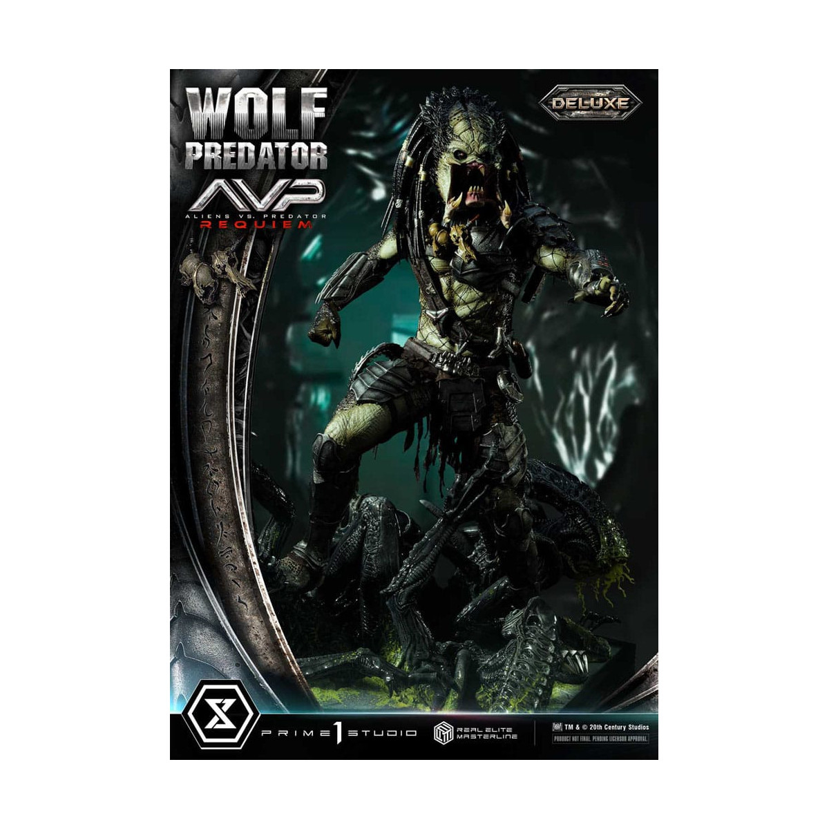 Prime 1 Studio - Alien vs. Predator Requiem - Wolf Predator Deluxe Bonus Ver. Real Elite Masterline Serie 1/3