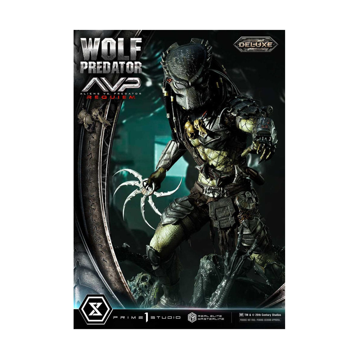 Prime 1 Studio - Alien vs. Predator Requiem - Wolf Predator Deluxe Bonus Ver. Real Elite Masterline Serie 1/3
