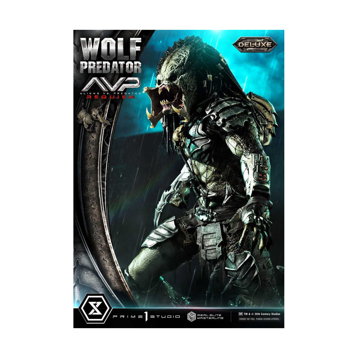 Prime 1 Studio - Alien vs. Predator Requiem - Wolf Predator Deluxe Bonus Ver. Real Elite Masterline Serie 1/3