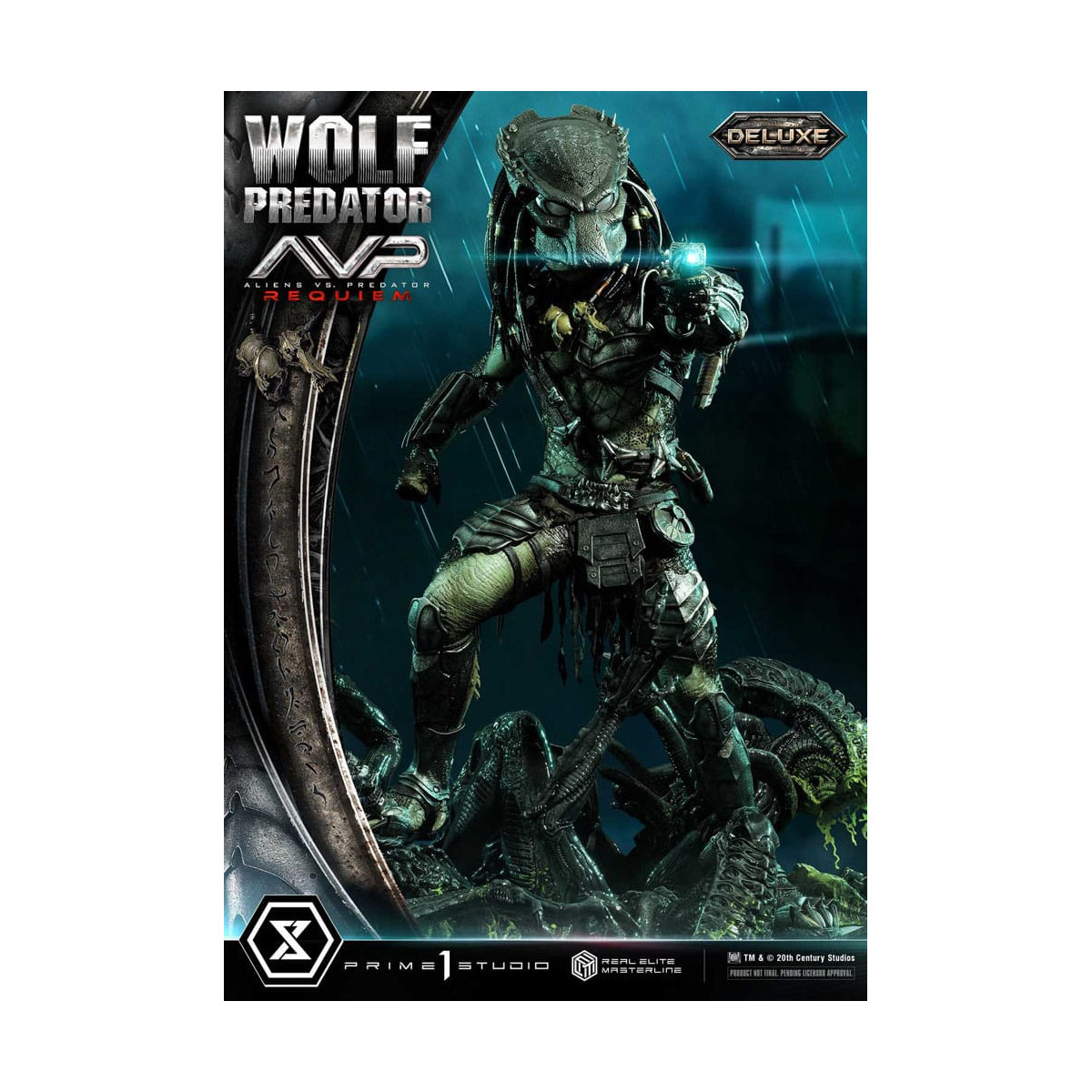 Prime 1 Studio - Alien vs. Predator Requiem - Wolf Predator Deluxe Bonus Ver. Real Elite Masterline Serie 1/3