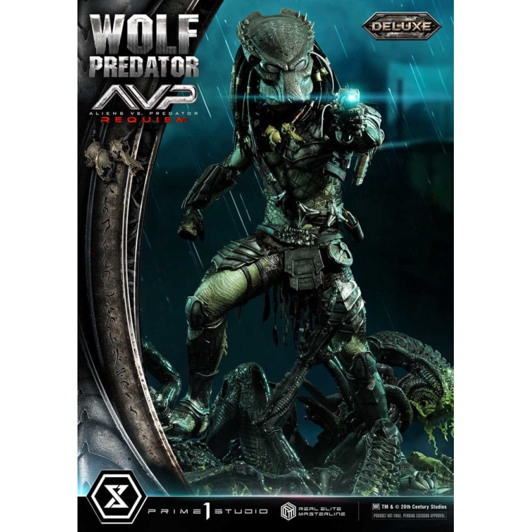 Prime 1 Studio - Alien vs. Predator Requiem - Wolf Predator Deluxe Bonus Ver. Real Elite Masterline Serie 1/3