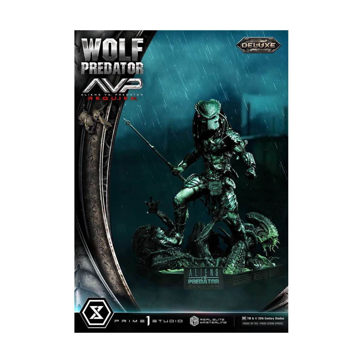 Prime 1 Studio - Alien vs. Predator Requiem - Wolf Predator Deluxe Bonus Ver. Real Elite Masterline Serie 1/3