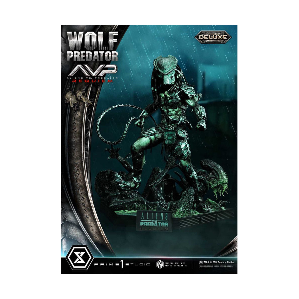Prime 1 Studio - Alien vs. Predator Requiem - Wolf Predator Deluxe Bonus Ver. Real Elite Masterline Serie 1/3