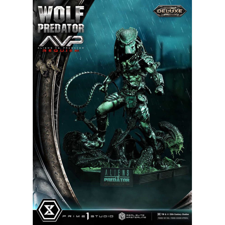 Prime 1 Studio - Alien vs. Predator Requiem - Wolf Predator Deluxe Bonus Ver. Real Elite Masterline Serie 1/3