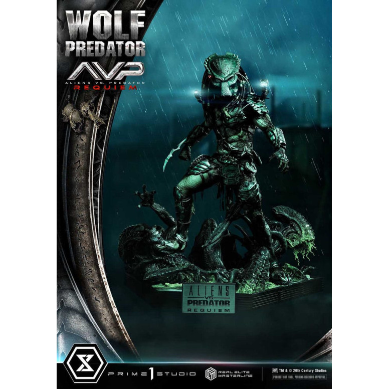 Prime 1 Studio - Alien vs. Predator Requiem - Wolf Predator Deluxe Bonus Ver. Real Elite Masterline Serie 1/3