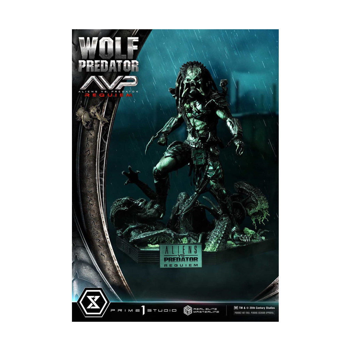 Prime 1 Studio - Alien vs. Predator Requiem - Wolf Predator Deluxe Bonus Ver. Real Elite Masterline Serie 1/3