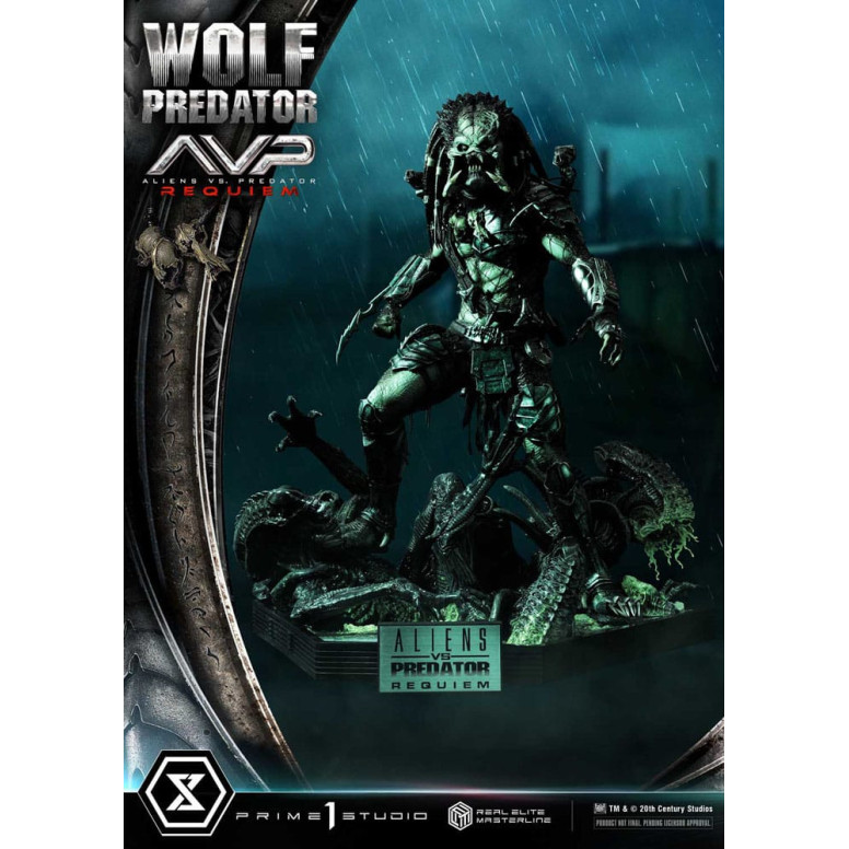 Prime 1 Studio - Alien vs. Predator Requiem - Wolf Predator Deluxe Bonus Ver. Real Elite Masterline Serie 1/3