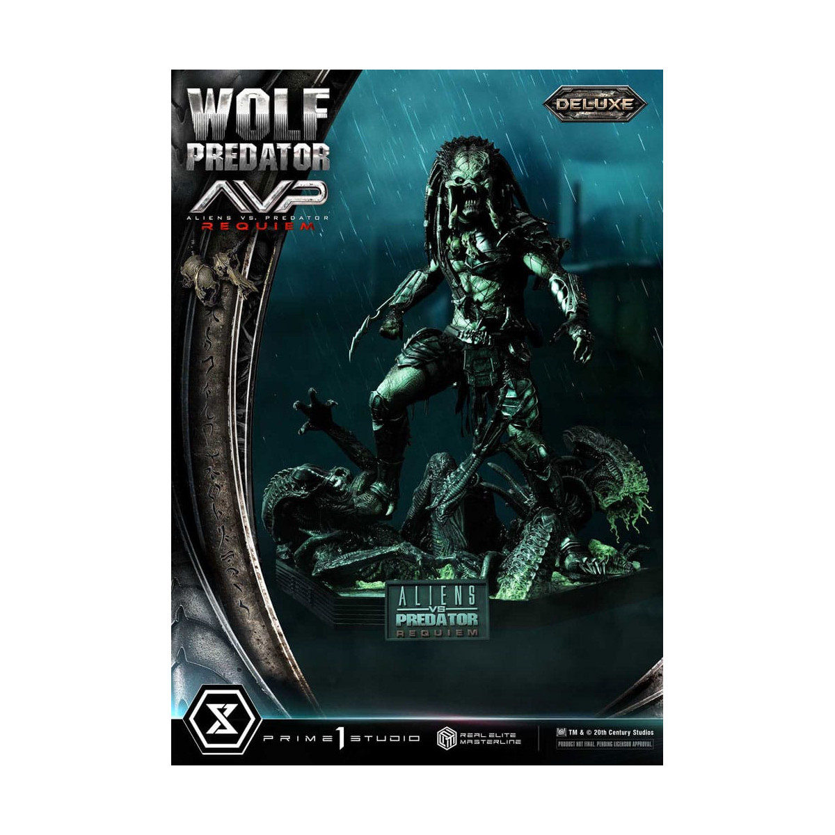 Prime 1 Studio - Alien vs. Predator Requiem - Wolf Predator Deluxe Bonus Ver. Real Elite Masterline Serie 1/3