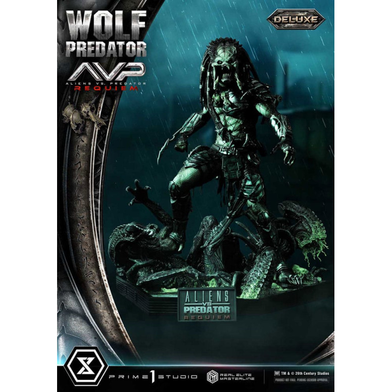 Prime 1 Studio - Alien vs. Predator Requiem - Wolf Predator Deluxe Bonus Ver. Real Elite Masterline Serie 1/3