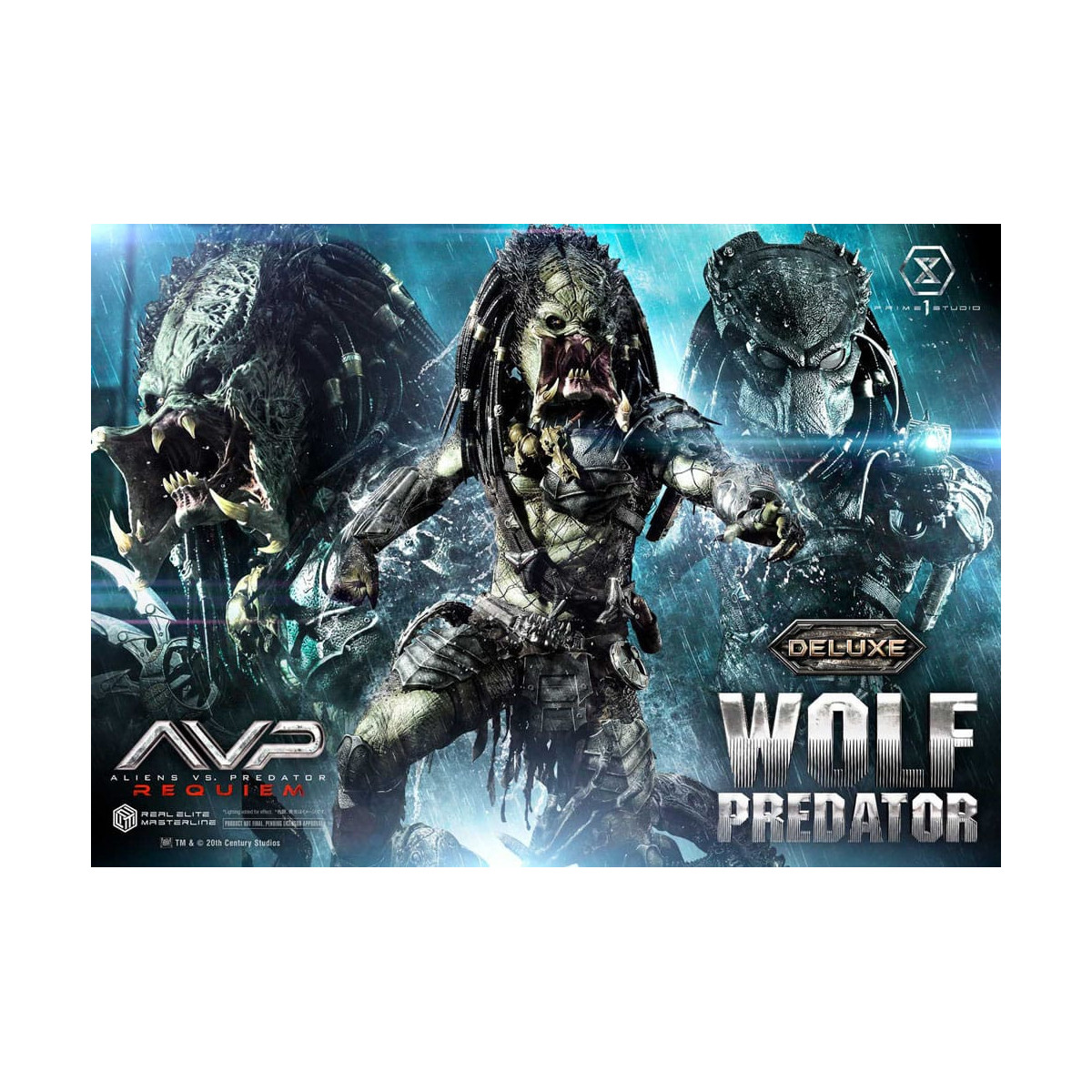 Prime 1 Studio - Alien vs. Predator Requiem - Wolf Predator Deluxe Bonus Ver. Real Elite Masterline Serie 1/3