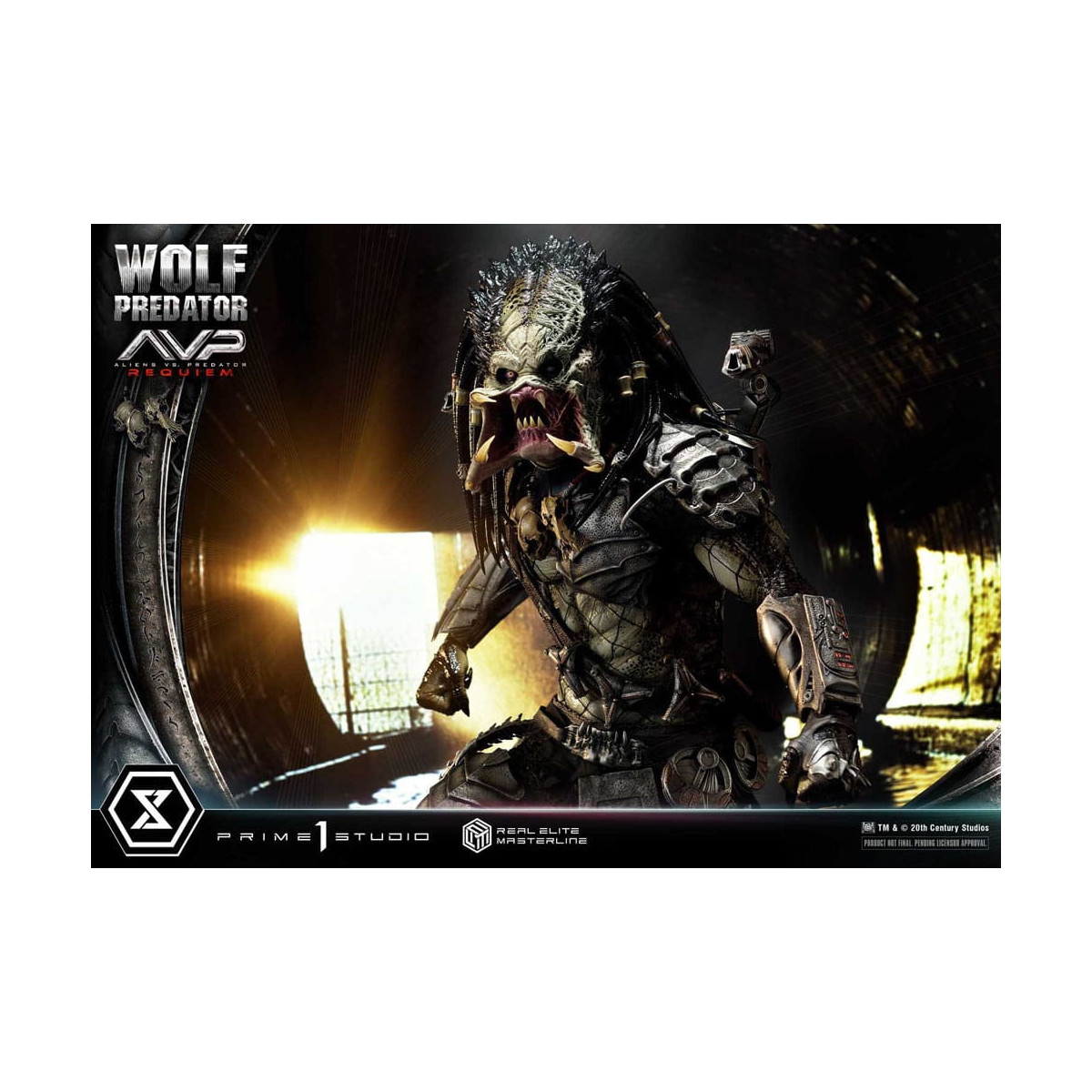 Prime 1 Studio - Alien vs. Predator Requiem - Wolf Predator Deluxe Bonus Ver. Real Elite Masterline Serie 1/3