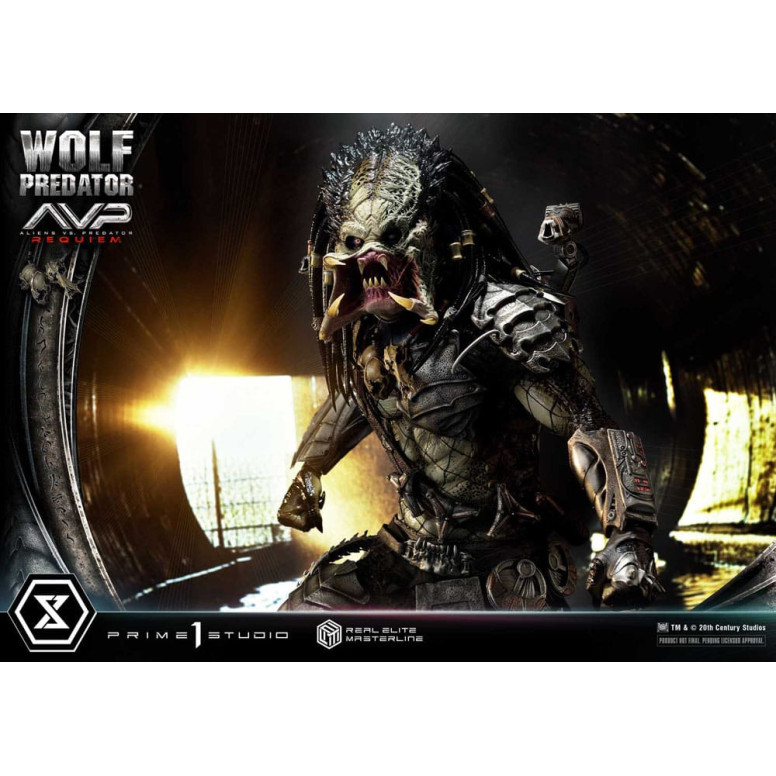 Prime 1 Studio - Alien vs. Predator Requiem - Wolf Predator Deluxe Bonus Ver. Real Elite Masterline Serie 1/3