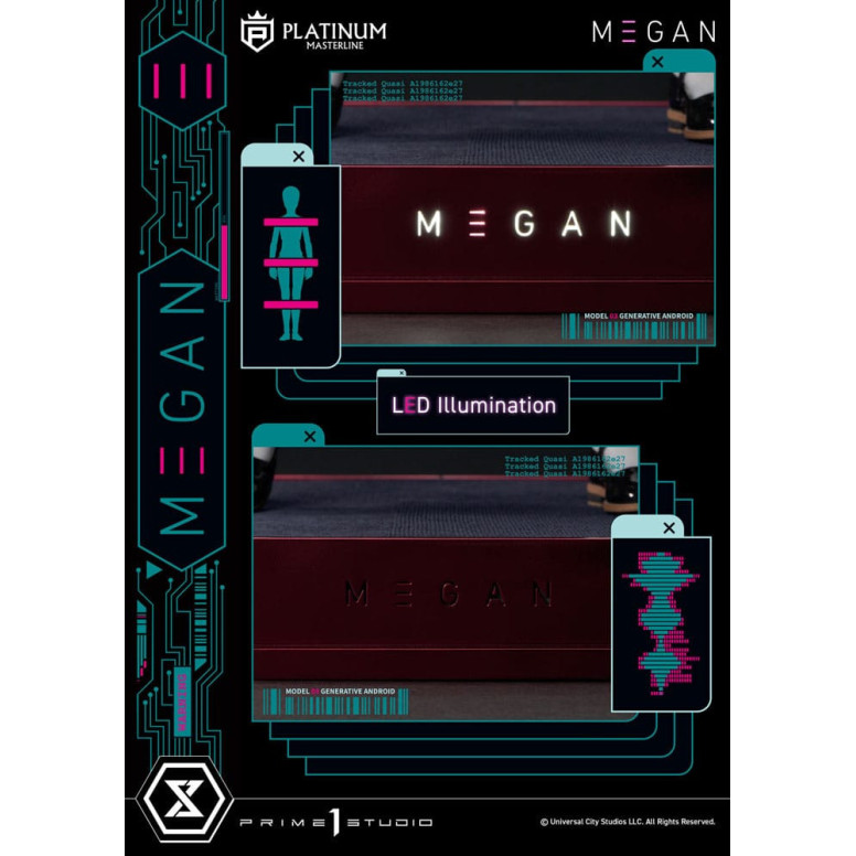 Prime 1 Studio - M3GAN - Megan Bonus Ver. Platin Masterline Serie 1/3