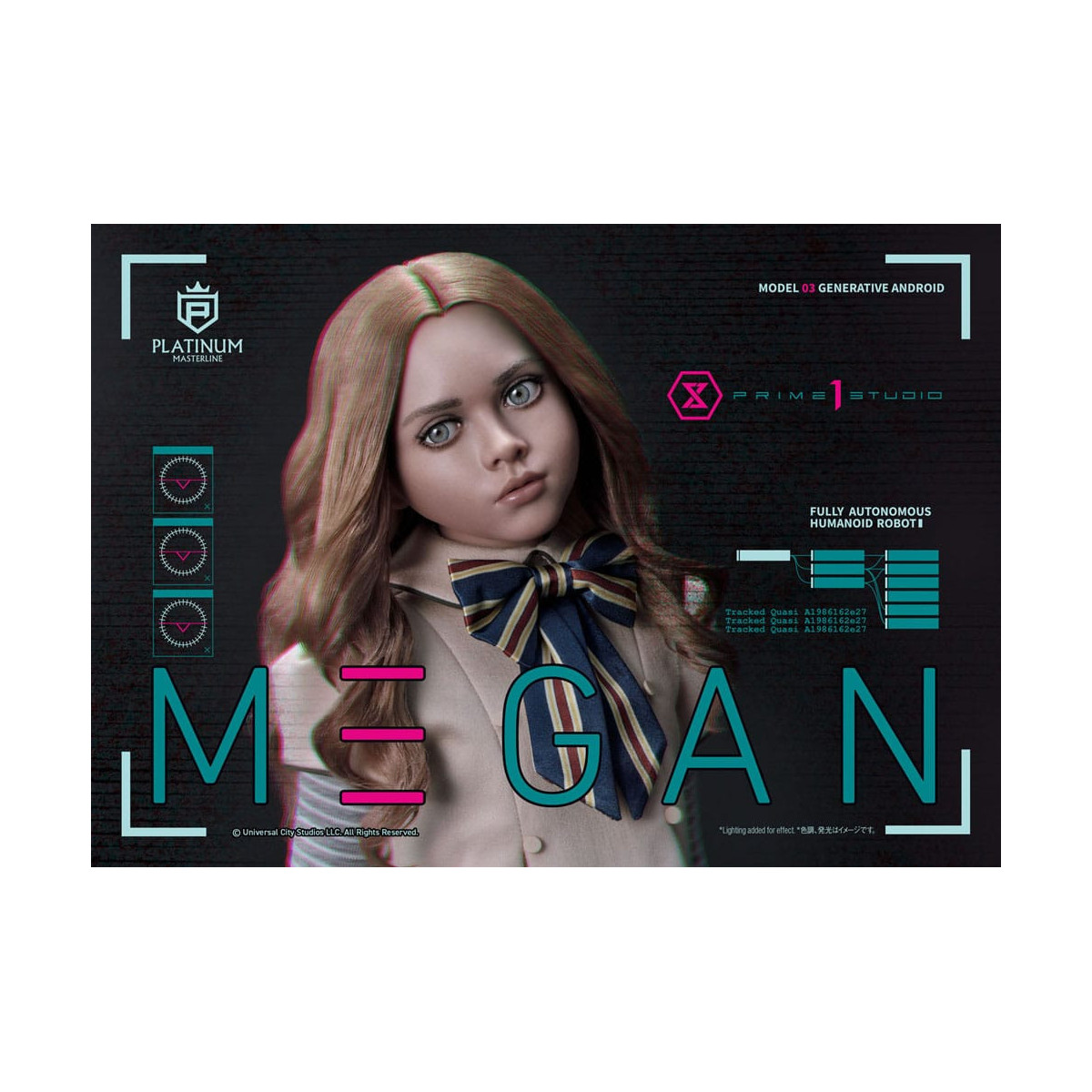 Prime 1 Studio - M3GAN - Megan Bonus Ver. Platin Masterline Serie 1/3
