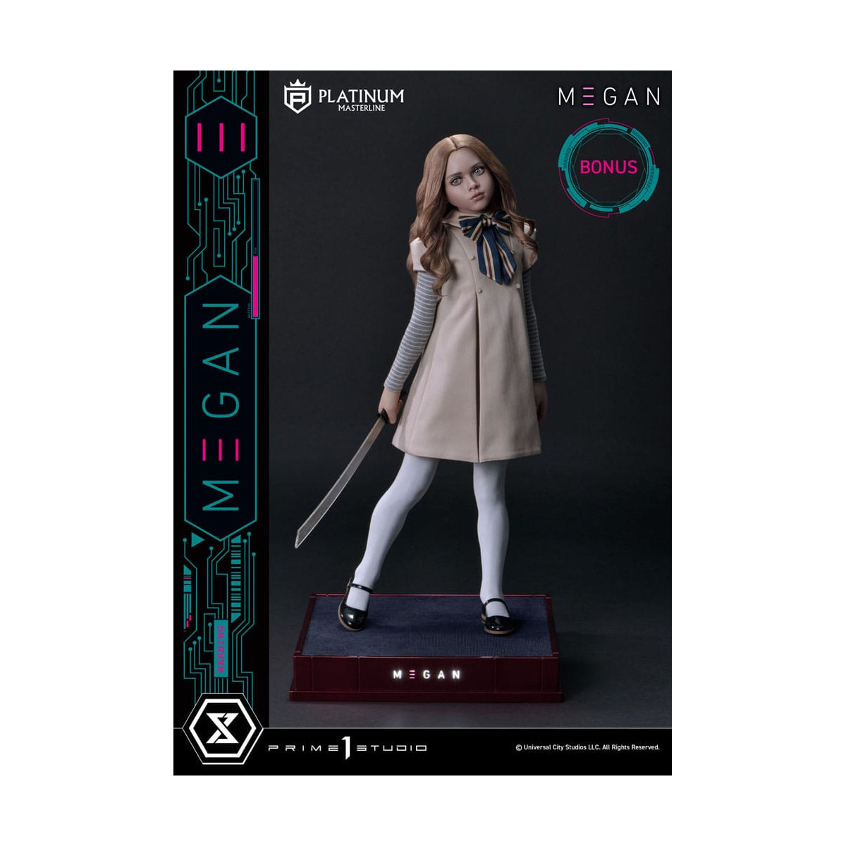 Prime 1 Studio - M3GAN - Megan Bonus Ver. Platin Masterline Serie 1/3