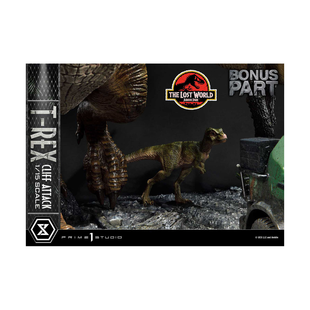 Prime 1 Studio - Jurassic Park: Die verlorene Welt - Cliff Attack Bonus Version Legacy Museum Collection 1/15