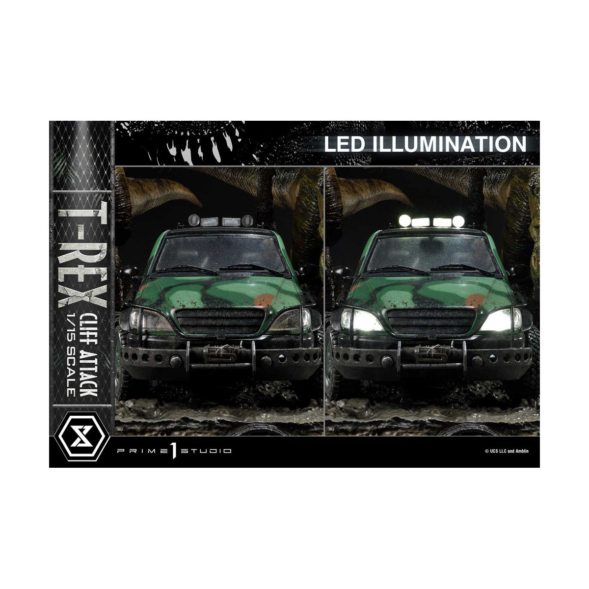 Prime 1 Studio - Jurassic Park: Die verlorene Welt - Cliff Attack Bonus Version Legacy Museum Collection 1/15