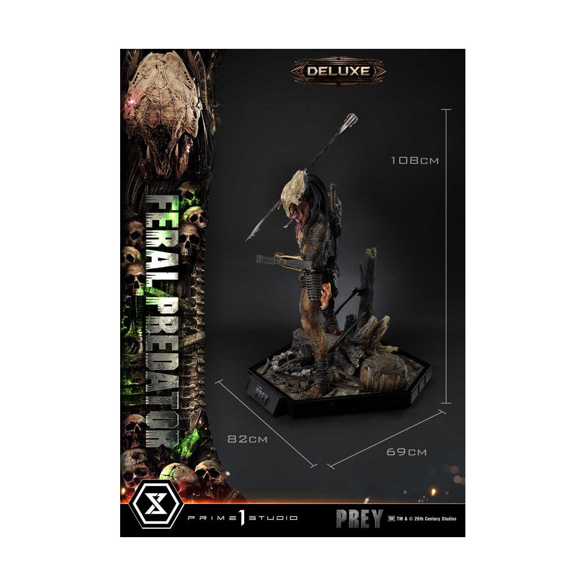 Prime 1 Studio - Prey - Feral Predator Deluxe Bonus Version Museum Masterline Series 1/3