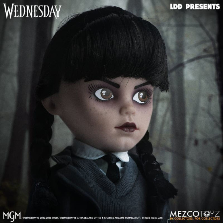 Mezco Lebende tote Puppen - Mittwoch Addams Nevermore Academy Uniform - Mittwoch