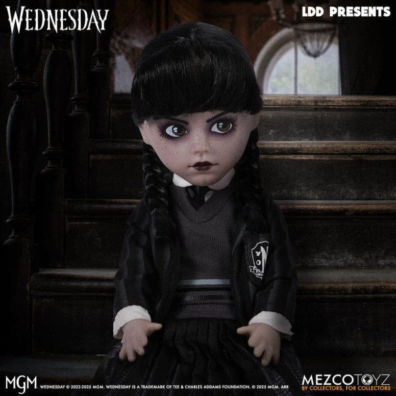 Mezco Lebende tote Puppen - Mittwoch Addams Nevermore Academy Uniform - Mittwoch