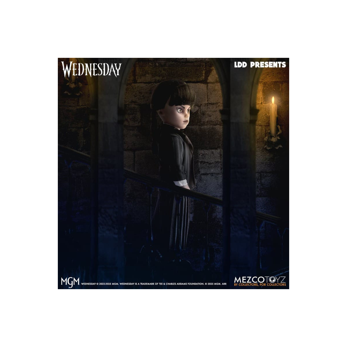 Mezco Lebende tote Puppen - Mittwoch Addams Nevermore Academy Uniform - Mittwoch