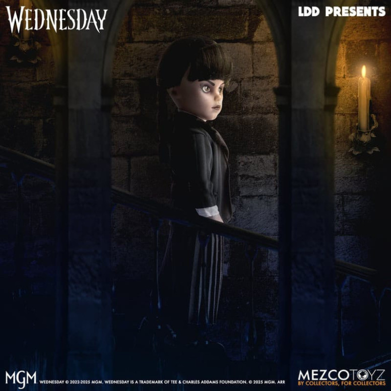Mezco Lebende tote Puppen - Mittwoch Addams Nevermore Academy Uniform - Mittwoch