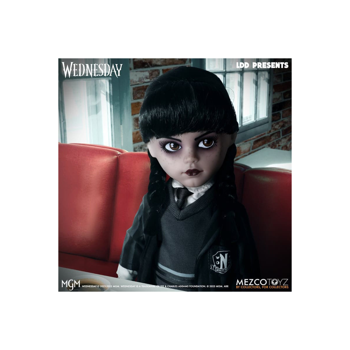 Mezco Lebende tote Puppen - Mittwoch Addams Nevermore Academy Uniform - Mittwoch
