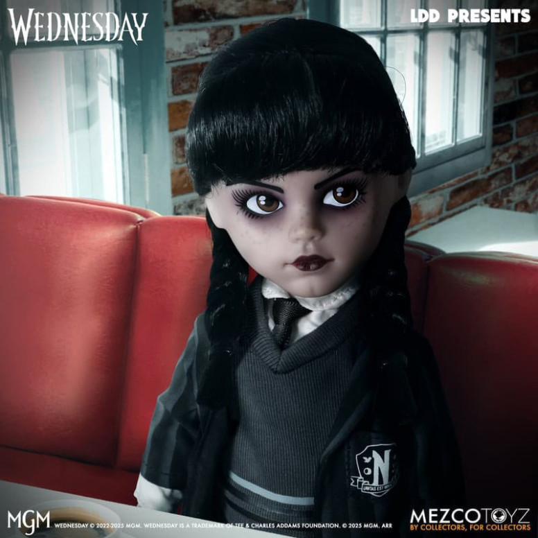 Mezco Lebende tote Puppen - Mittwoch Addams Nevermore Academy Uniform - Mittwoch
