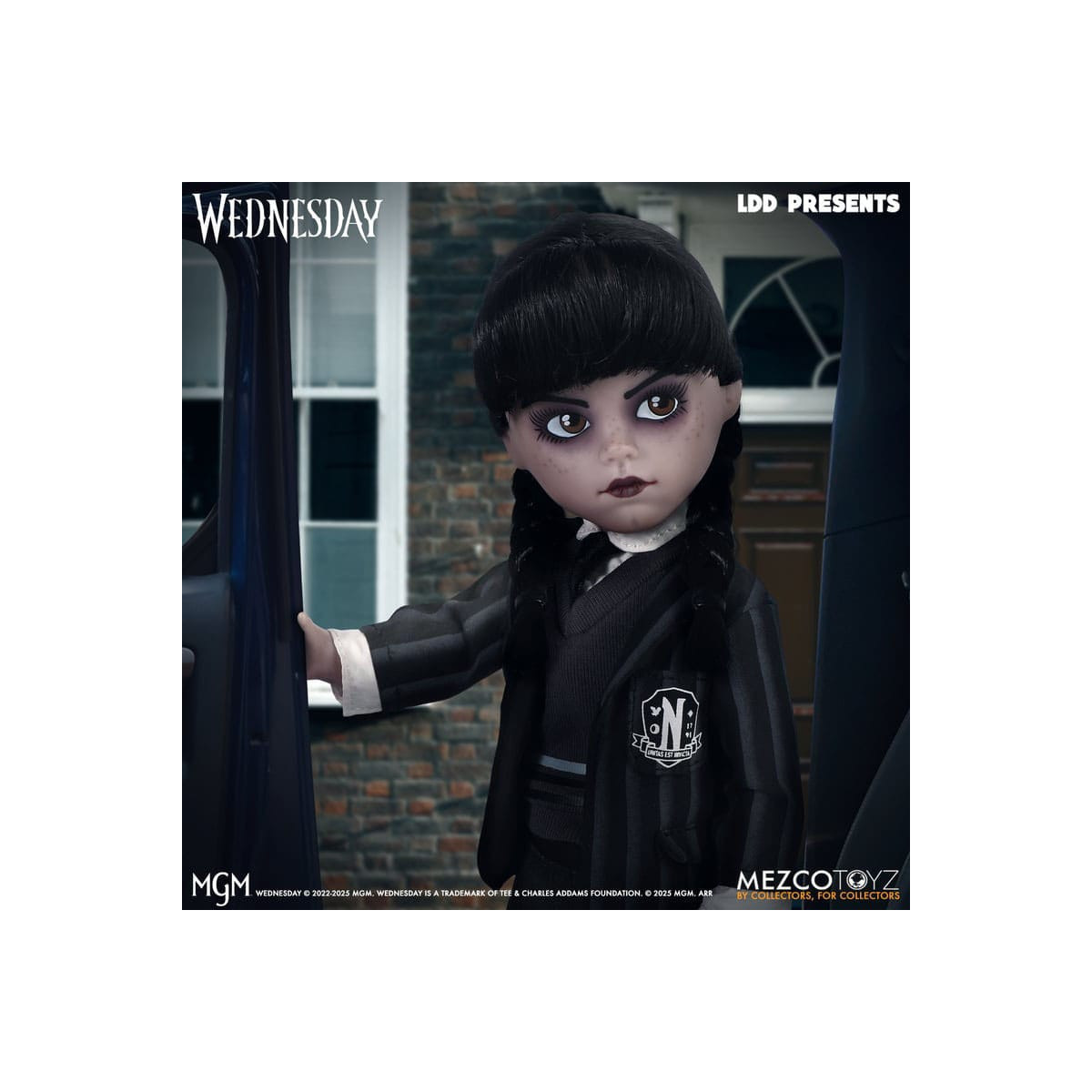 Mezco Lebende tote Puppen - Mittwoch Addams Nevermore Academy Uniform - Mittwoch
