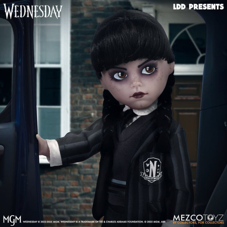 Mezco Lebende tote Puppen - Mittwoch Addams Nevermore Academy Uniform - Mittwoch