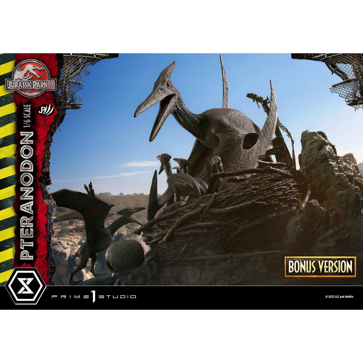 Prime 1 Studio - Jurassic Park III - Pteranodon Bonus Version Legacy Museum Collection 1/6