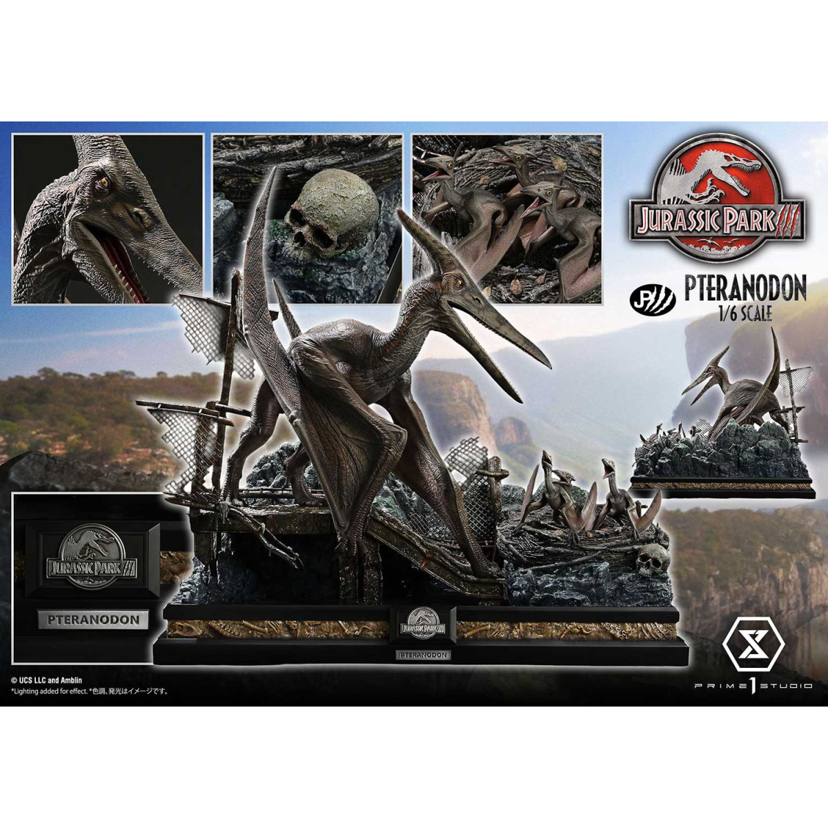 Prime 1 Studio - Jurassic Park III - Pteranodon Bonus Version Legacy Museum Collection 1/6
