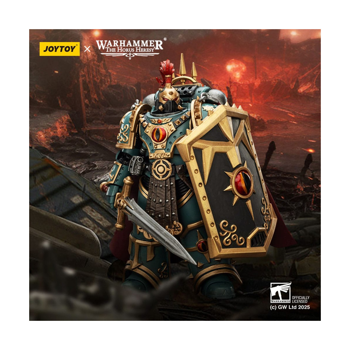 JoyToy Space Marines - Sons of Horus - Kleiner Horus Aximand Hauptmann der 5. Kompanie 1/18 - The Horus Heresy