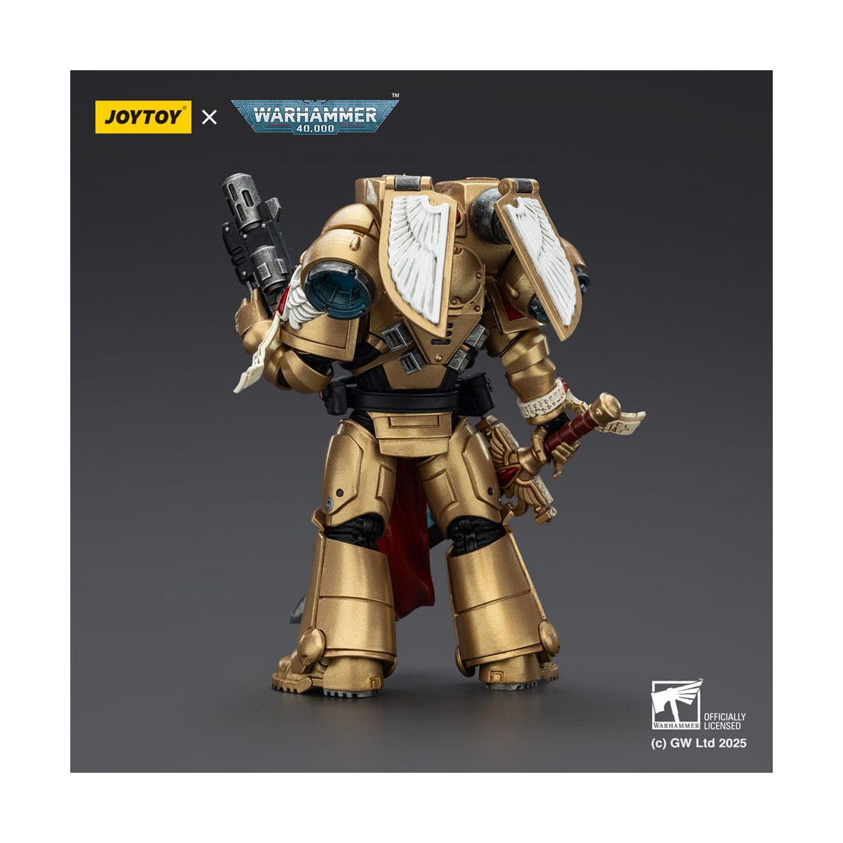 JoyToy Space Marines - Blood Angels - Combat Patrol Blood Angels Sanguinary Guard 1 mit Inferno Pistole und Encarmine Blade 1/18