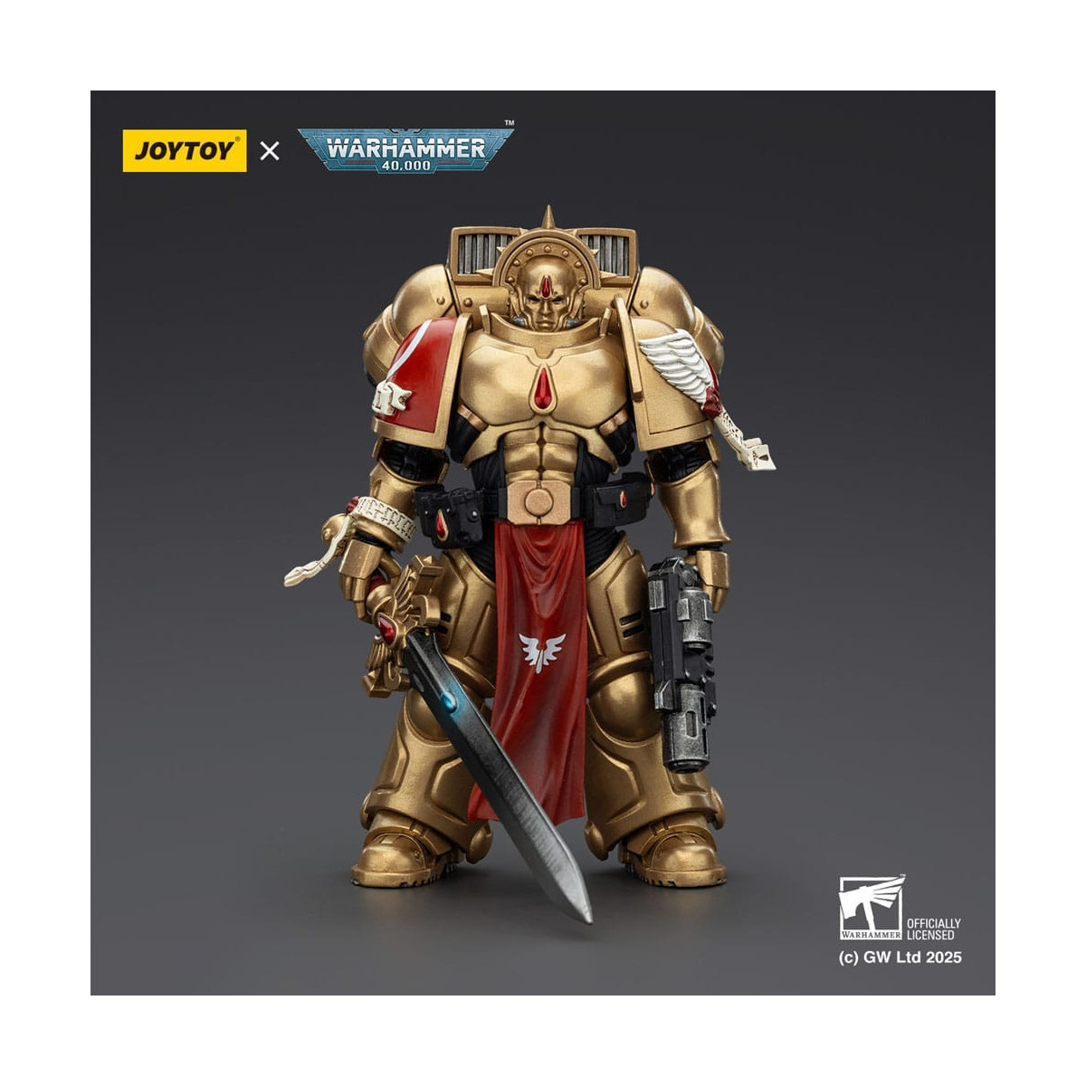 JoyToy Space Marines - Blood Angels - Combat Patrol Blood Angels Sanguinary Guard 1 mit Inferno Pistole und Encarmine Blade 1/18