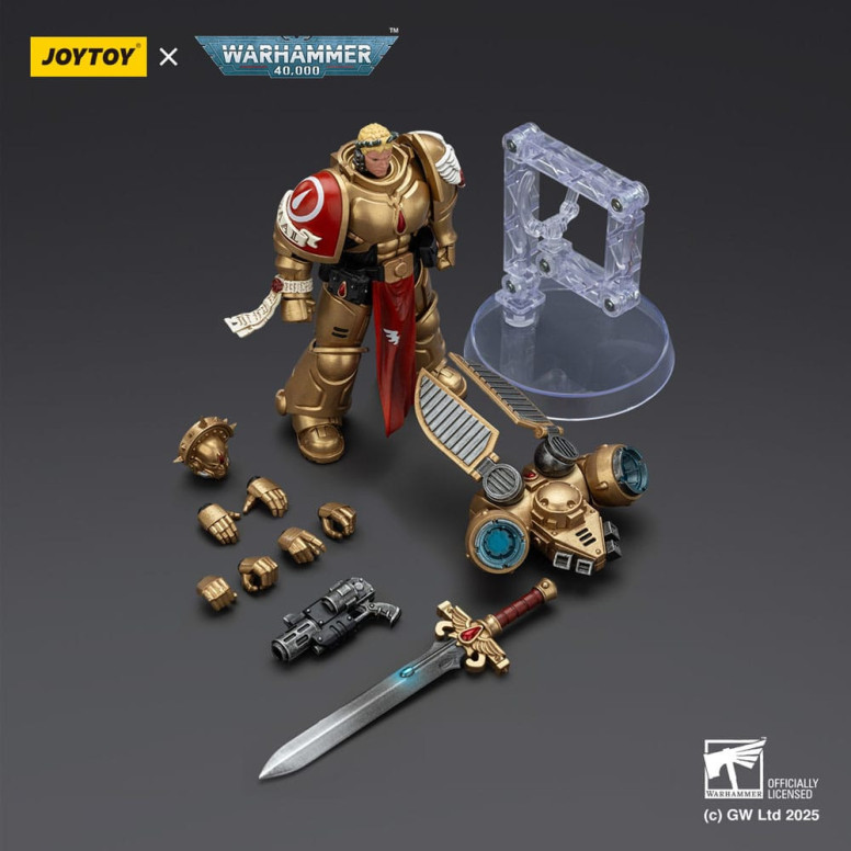 JoyToy Space Marines - Blood Angels - Combat Patrol Blood Angels Sanguinary Guard 1 mit Inferno Pistole und Encarmine Blade 1/18