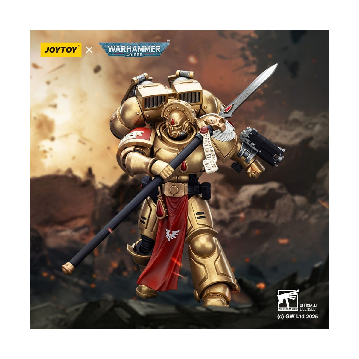 JoyToy Space Marines - Blood Angels - Combat Patrol Blood Angels Sanguinary Guard 2 mit Angelus Boltgun und Encarmine Spear
