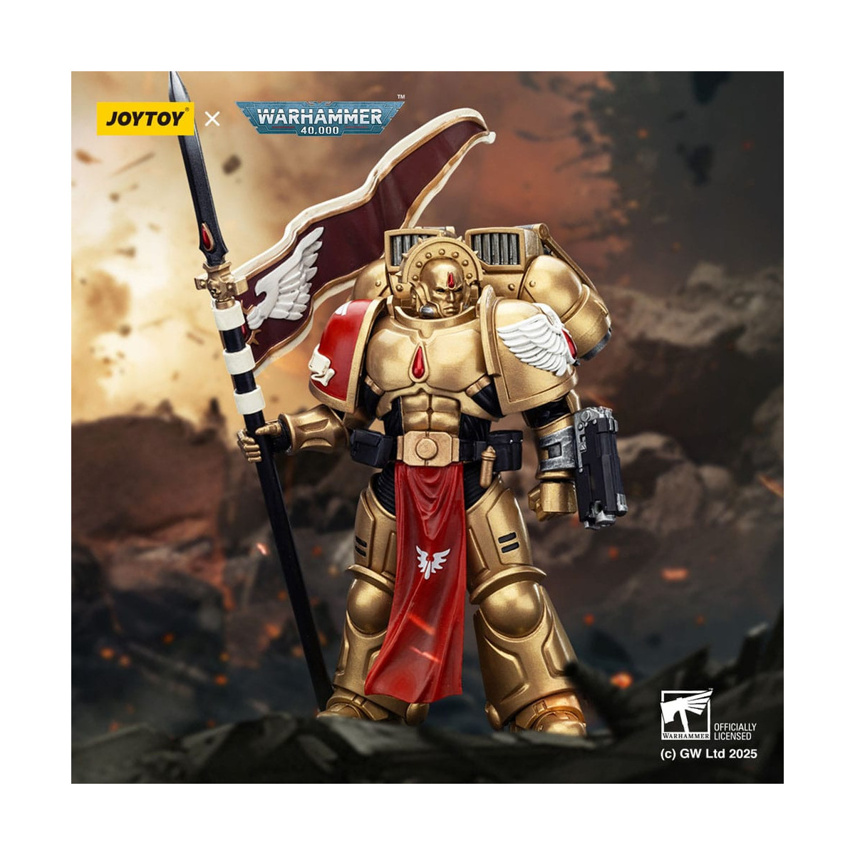 JoyToy Space Marines - Blood Angels - Combat Patrol Blood Angels Sanguinary Guard 3 mit Angelus Boltgun und Encarmine