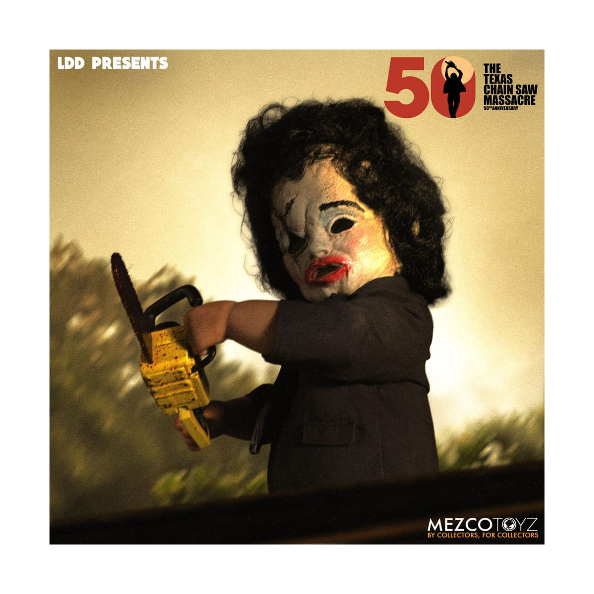 Mezco Lebendige Tote Puppen Kettensägenmassaker - Leatherface Deluxe Edition - The Texas Chainsaw Massacre (1974)