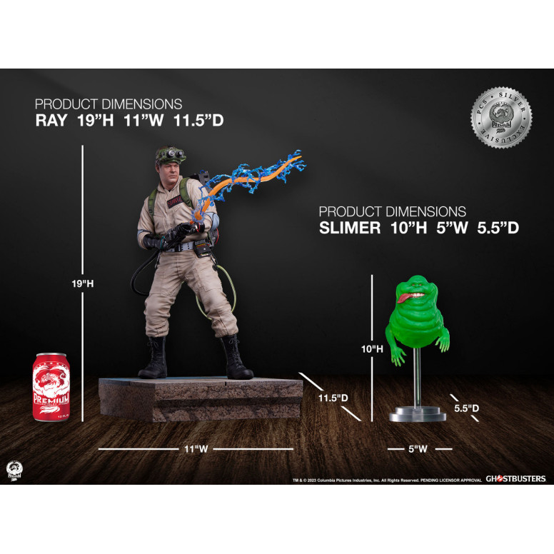 Premium Collectibles Studio PCS - Ray Stantz Silber Exklusiv 1/4 - Ghostbusters - Ghostbusters