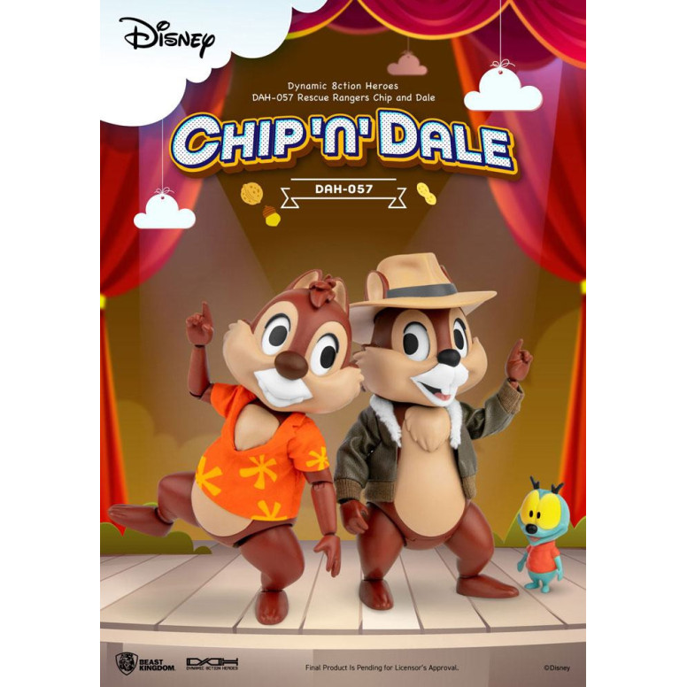 Beast Kingdom Disney - Chip und Chap die Ranger des Risikos - Dynamic Action Heroes 1/9 - Chip & Dale