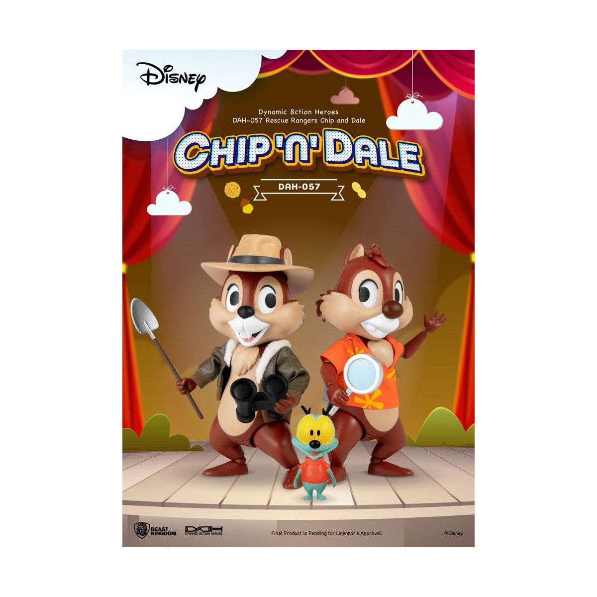 Beast Kingdom Disney - Chip und Chap die Ranger des Risikos - Dynamic Action Heroes 1/9 - Chip & Dale