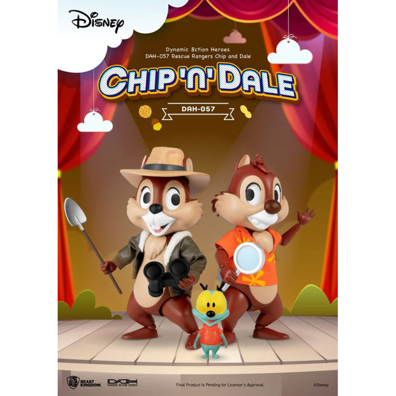 Beast Kingdom Disney - Chip und Chap die Ranger des Risikos - Dynamic Action Heroes 1/9 - Chip & Dale