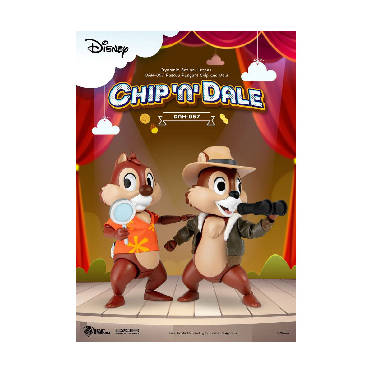 Beast Kingdom Disney - Chip und Chap die Ranger des Risikos - Dynamic Action Heroes 1/9 - Chip & Dale