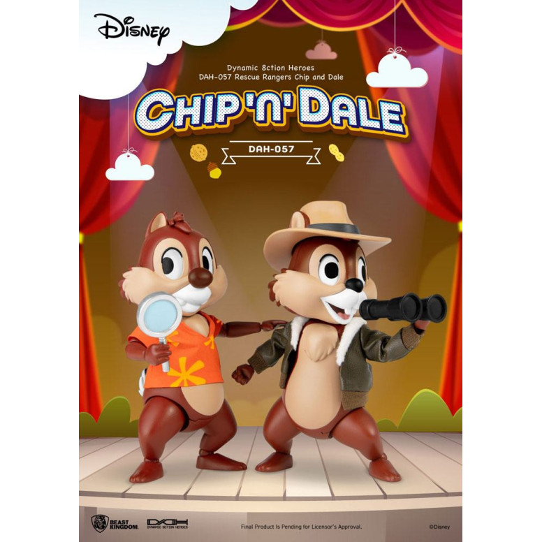 Beast Kingdom Disney - Chip und Chap die Ranger des Risikos - Dynamic Action Heroes 1/9 - Chip & Dale