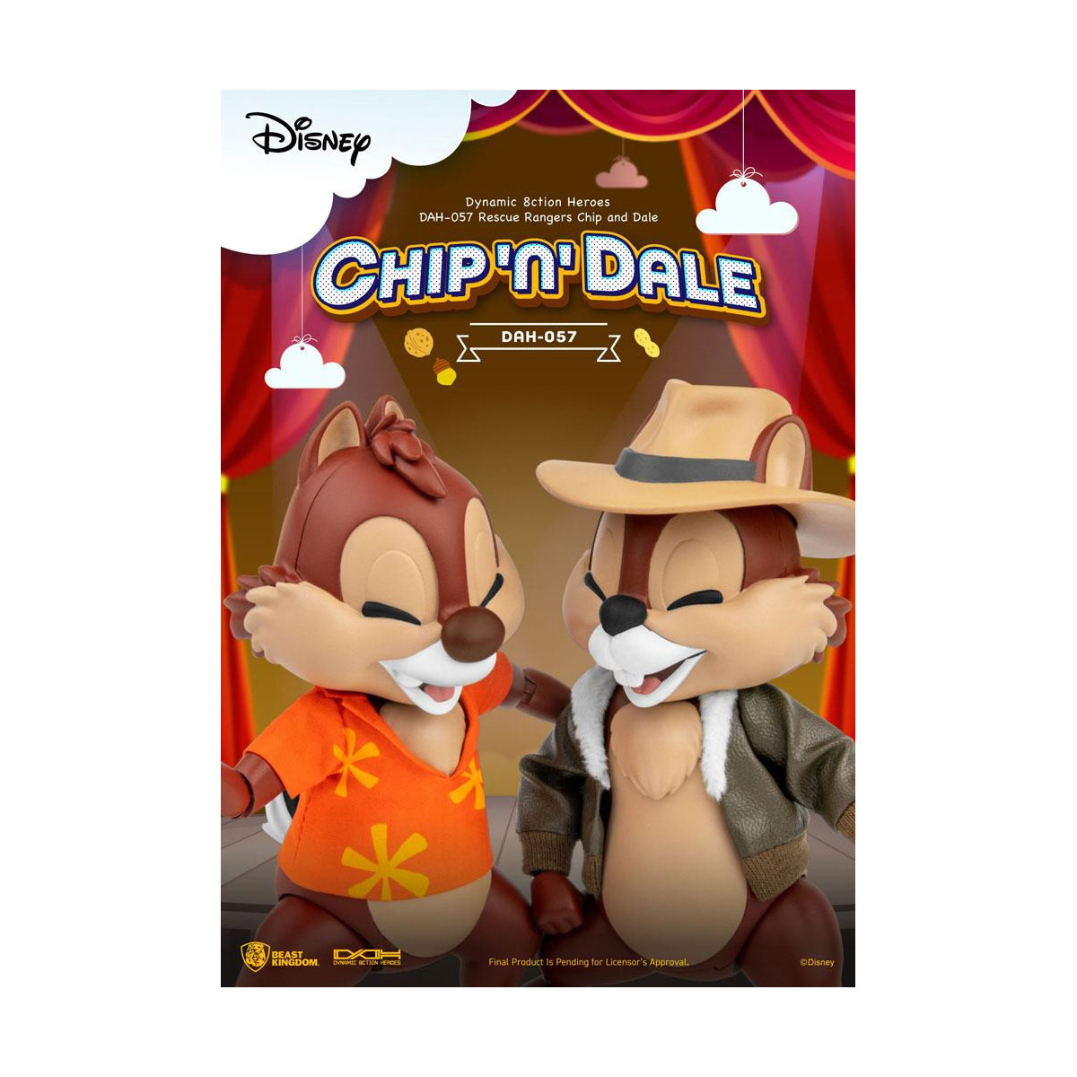Beast Kingdom Disney - Chip und Chap die Ranger des Risikos - Dynamic Action Heroes 1/9 - Chip & Dale