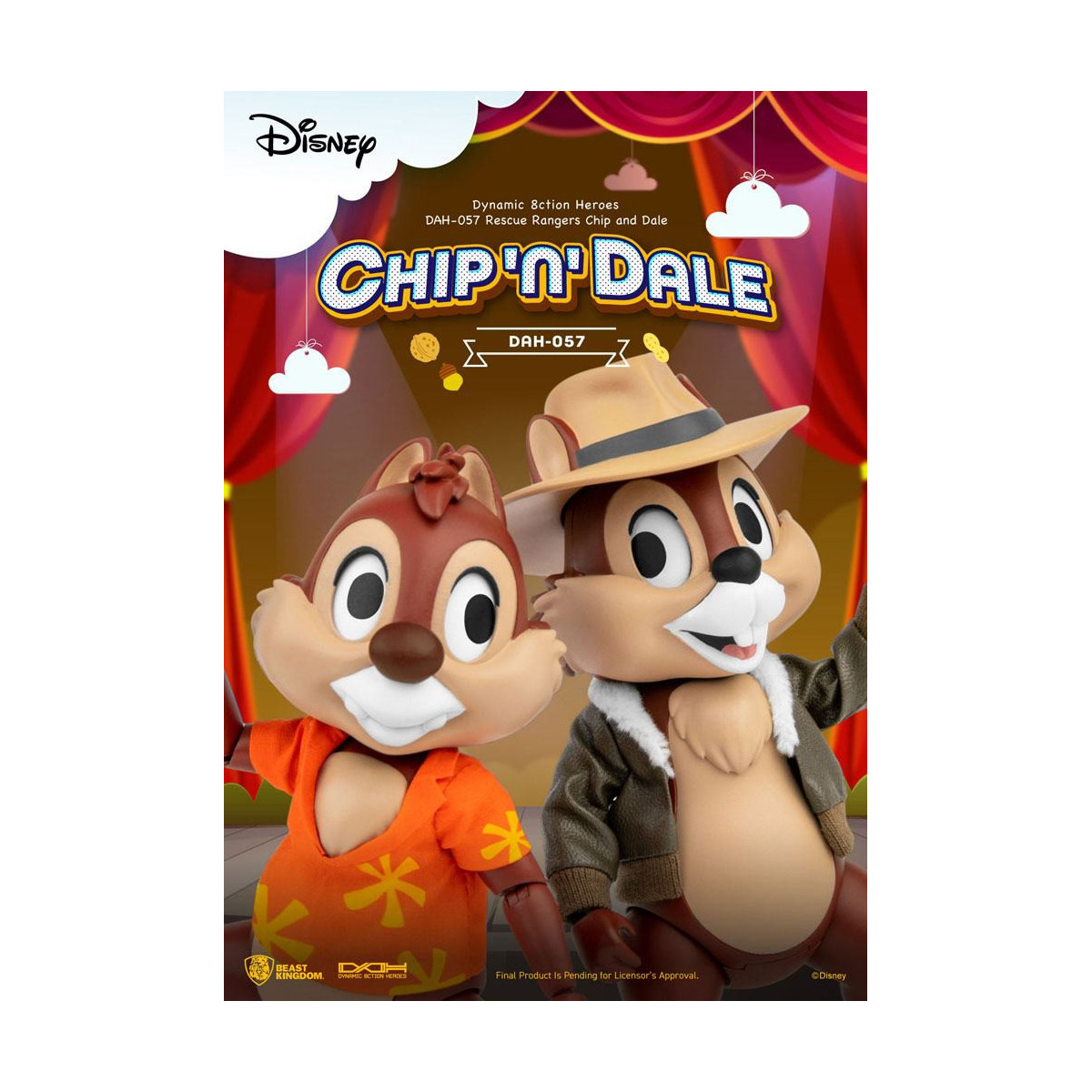 Beast Kingdom Disney - Chip und Chap die Ranger des Risikos - Dynamic Action Heroes 1/9 - Chip & Dale