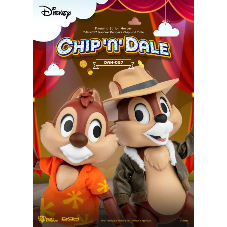 Beast Kingdom Disney - Chip und Chap die Ranger des Risikos - Dynamic Action Heroes 1/9 - Chip & Dale