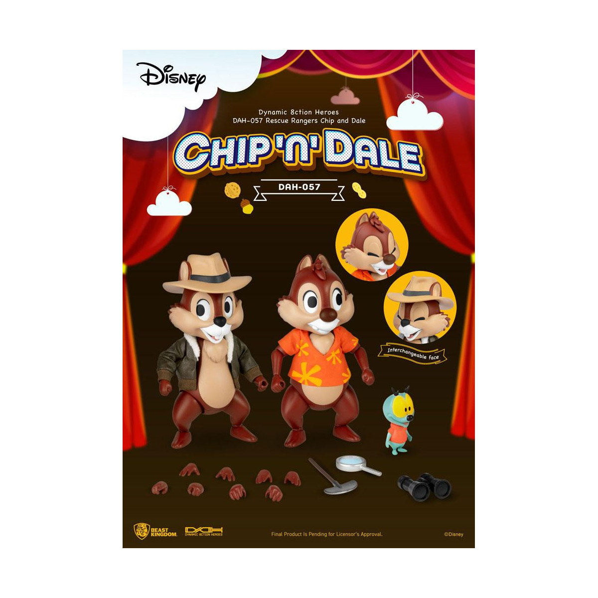 Beast Kingdom Disney - Chip und Chap die Ranger des Risikos - Dynamic Action Heroes 1/9 - Chip & Dale