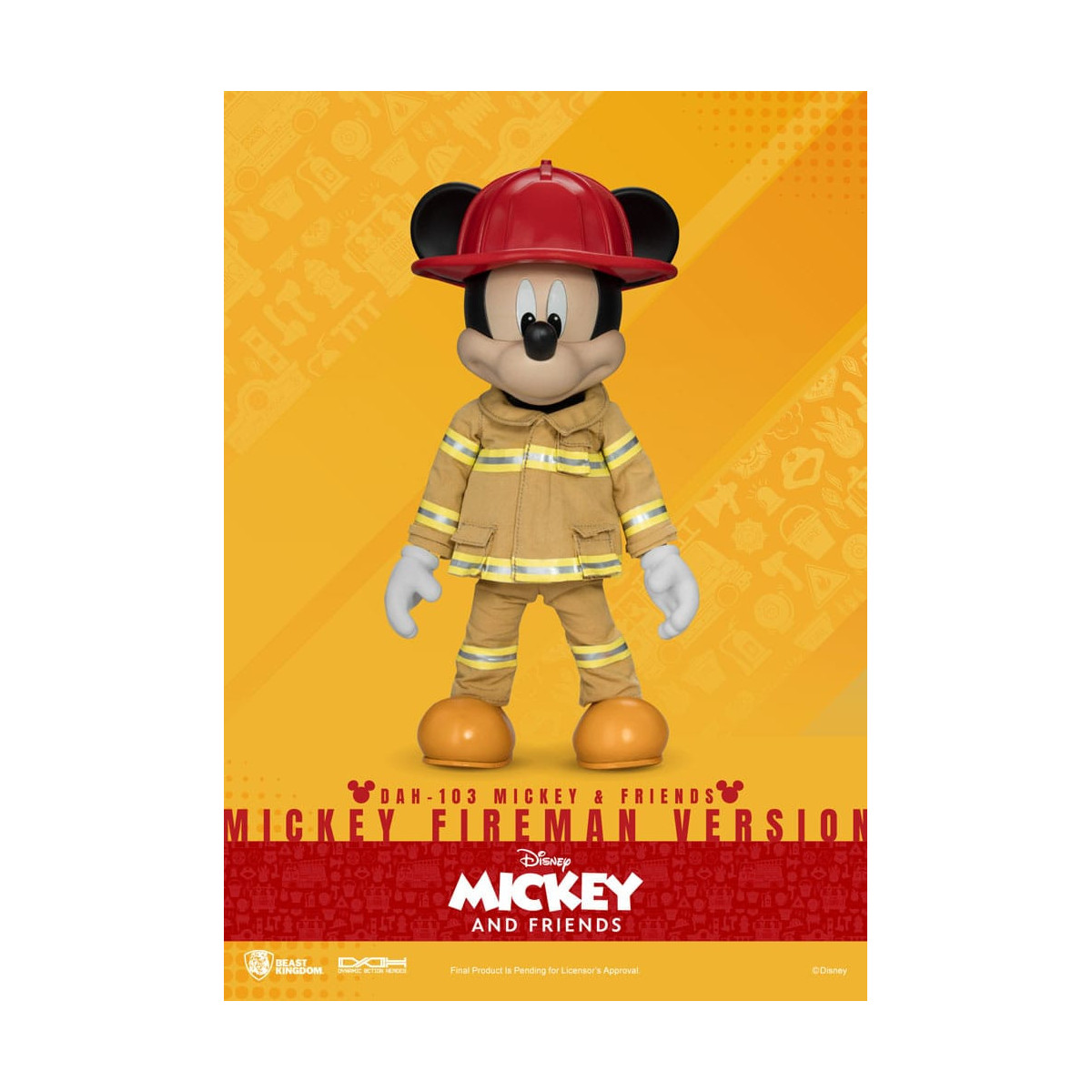 Beast Kingdom - Mickey & Friends - Mickey Feuerwehrmann Ver. figurine Dynamic Action Heroes 1/9